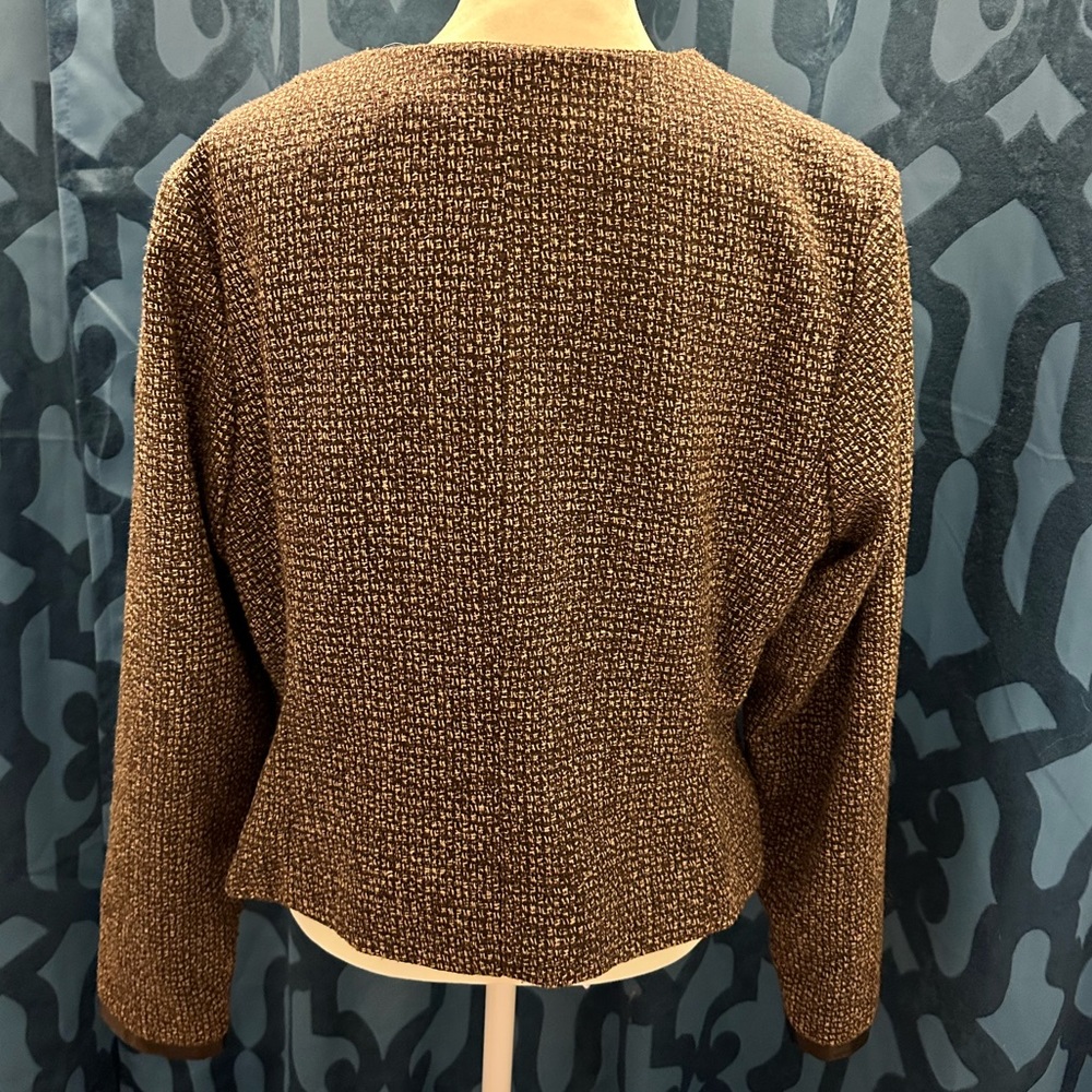 Brown Tweed Blazer - Picture 3 of 7